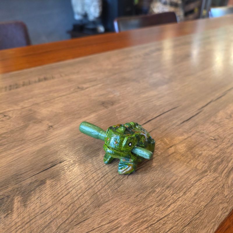 Wooden Guiro - Green Frog 1.5"