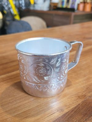 Aluminum cup with handle- 7cm