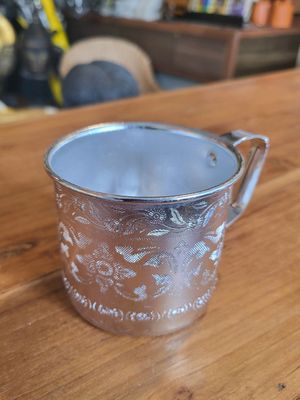 Aluminum cup with handle- 8cm