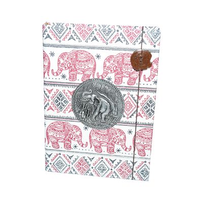 Handmade notebook - White &amp; Red