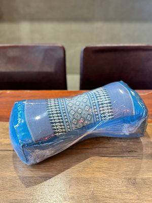 Traditional Thai Head Rest Pillow - Blue