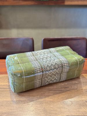 Traditional Thai Rectangular Pillow - Matcha