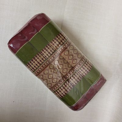 Traditional Thai Rectangular Pillow - Red&amp;Green