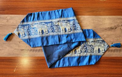 Thai Silk Table Runner - Blue