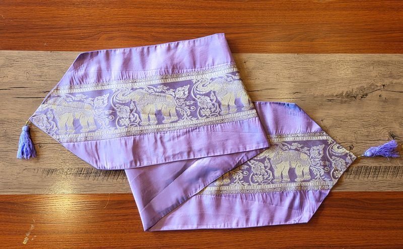 Thai Silk Table Runner - Purple
