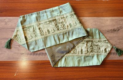 Thai Silk Table Runner - Green
