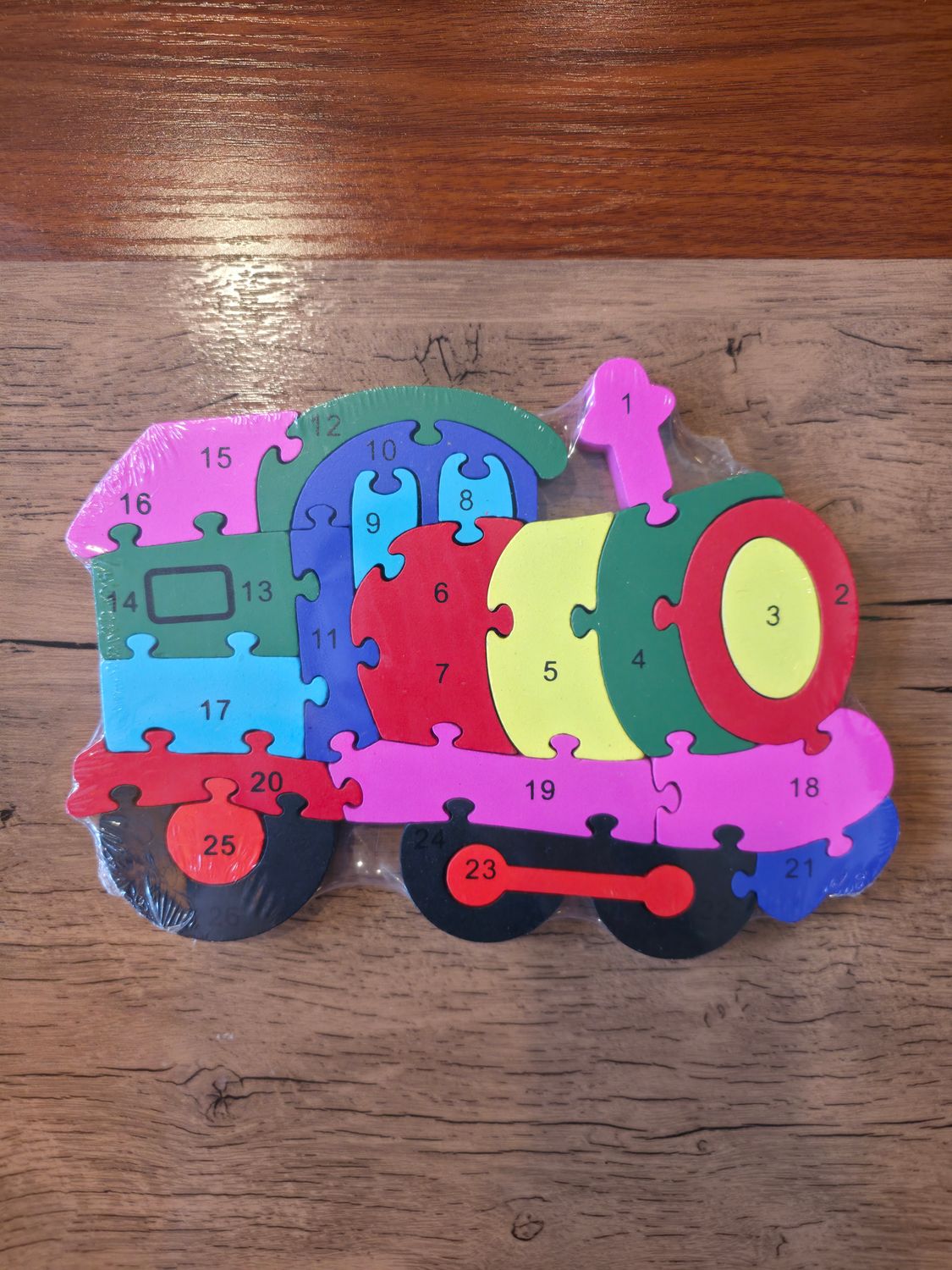 Handmade Wooden Jigsaw (Train)