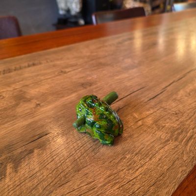 Wooden Guiro - Green Frog 1.5"