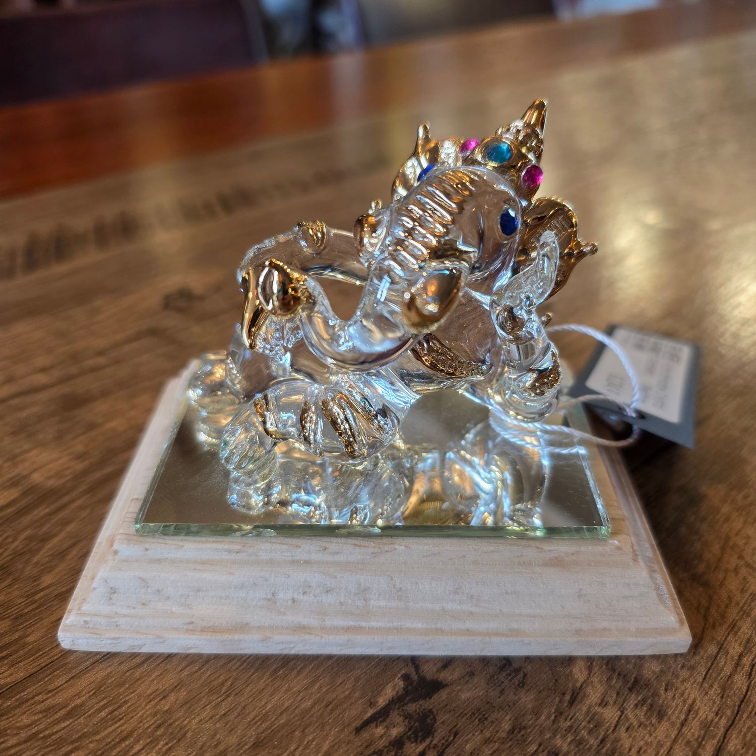 Handmade Crystal Lord Ganesh - Resting