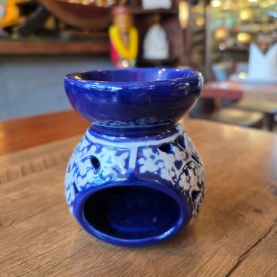 Ceramic Aroma Oil Burner - Blue Bodhi