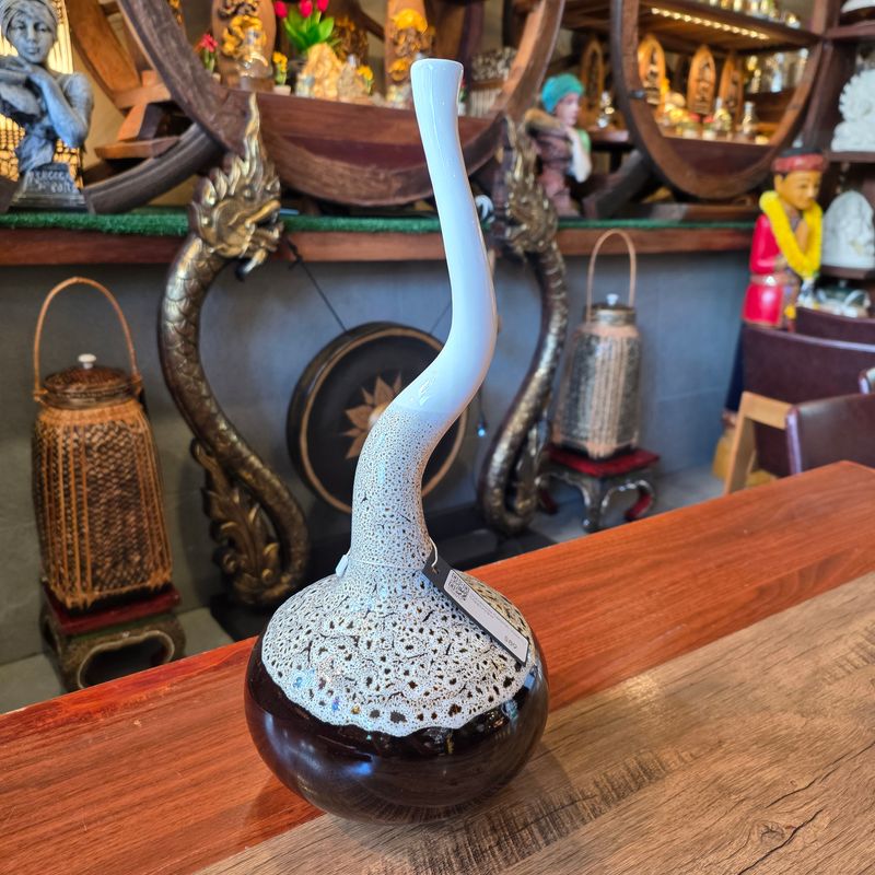 Handmade Ceramic Vase (L) - Cappuccino