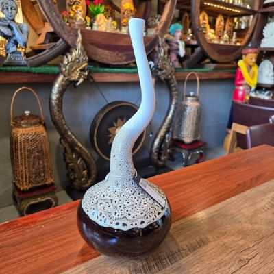 Handmade Ceramic Vase (L) - Cappuccino
