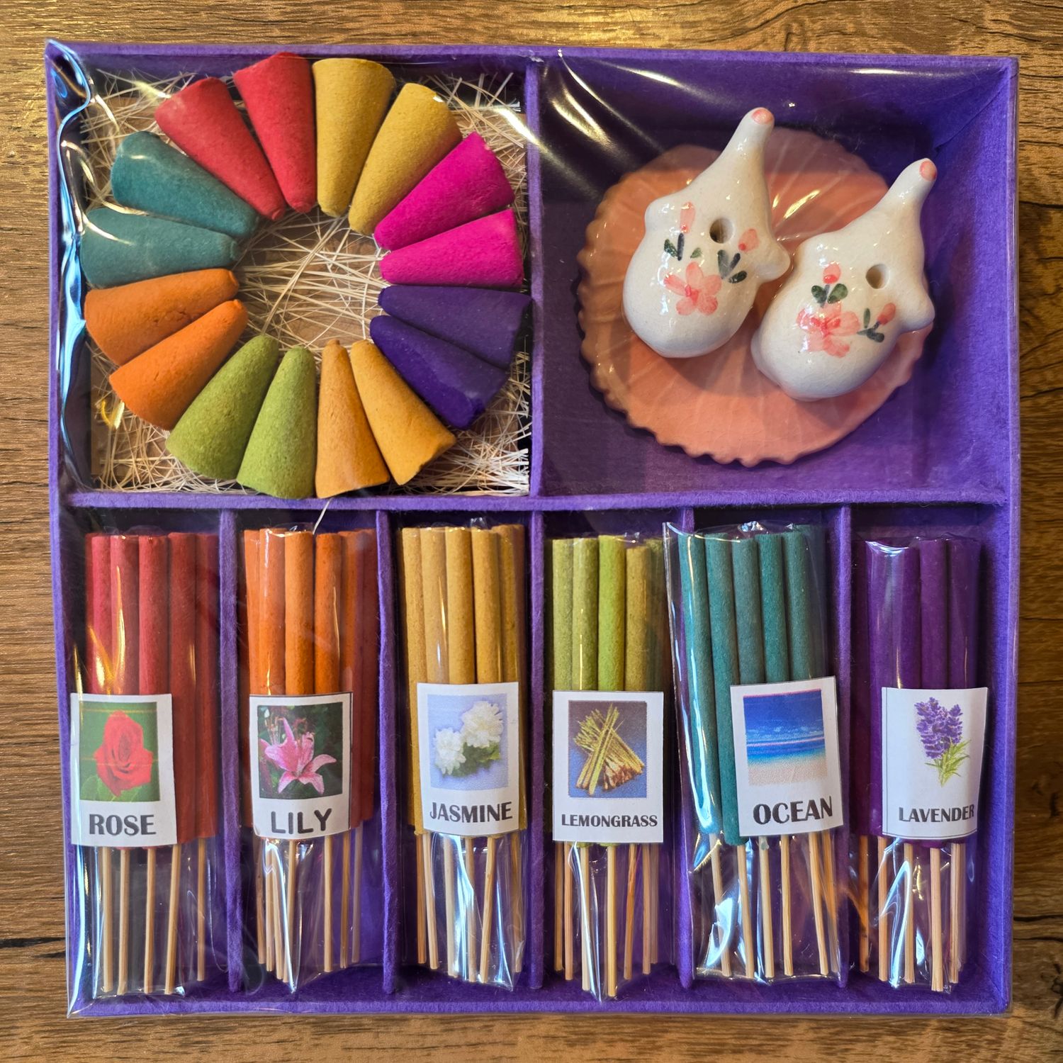 Incense gift box C- Purple