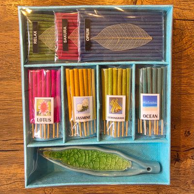 Incense gift box A- Teal