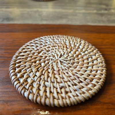 Handmade Rattan Coaster - pack of 5