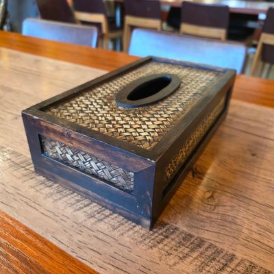 Handmade Bamboo Tissue Box