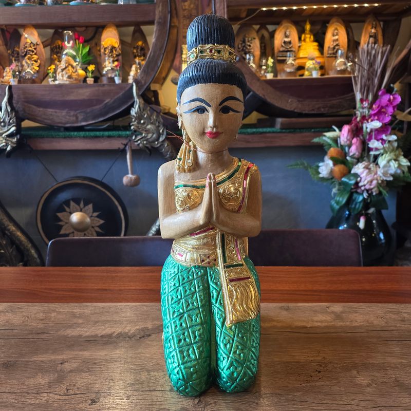 Sawasdee lady 53cm - Seated/Green skirt
