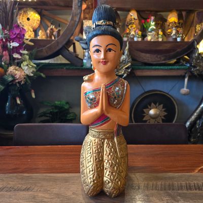 Sawasdee lady 39cm - Seated/Yellow skirt
