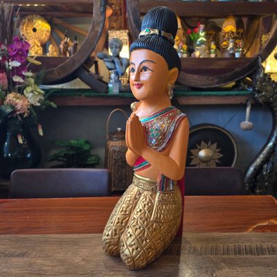 Sawasdee lady 39cm - Seated/Yellow skirt