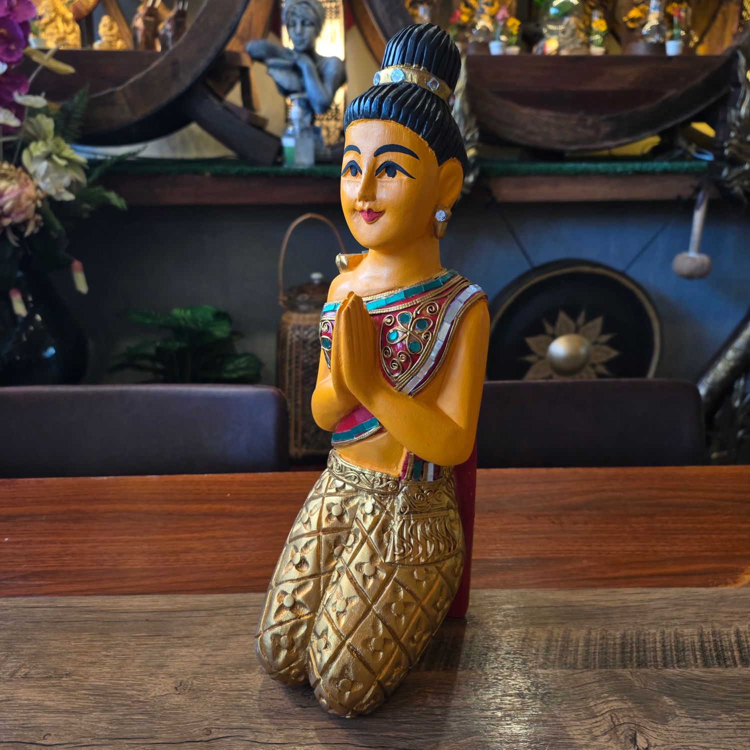 Sawasdee lady 53cm - Seated/Yellow skirt