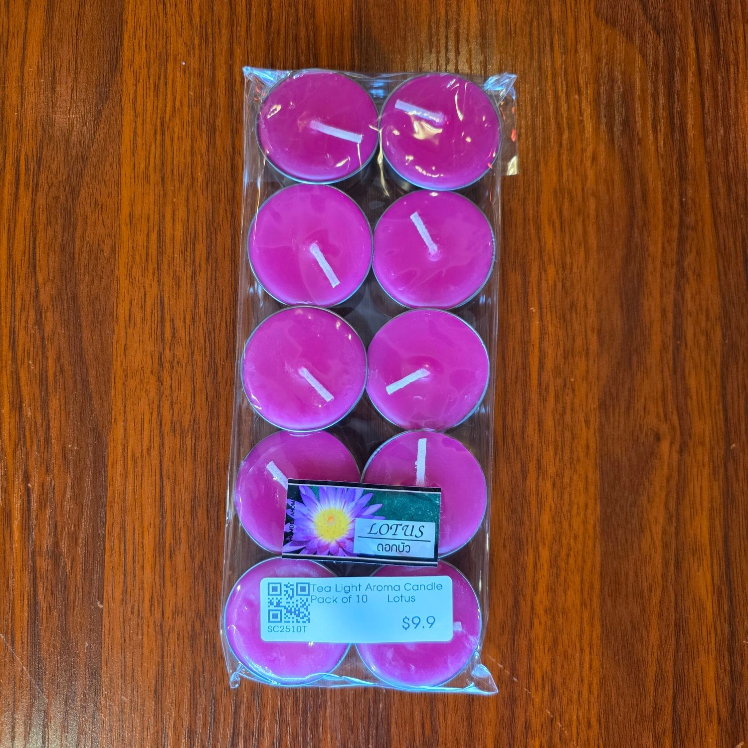 Tea light aroma candle pack of 10- Lotus