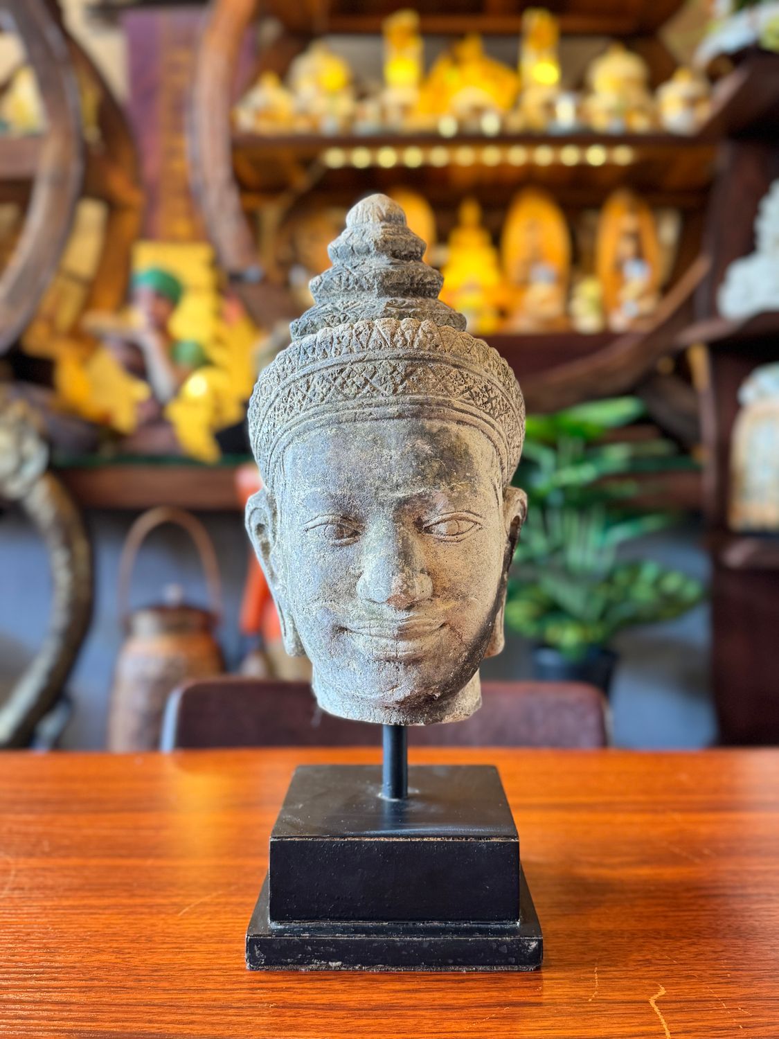 Handmade Sandstone Vishnu Head Statue - A