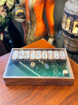 Shut The Box - Wooden Game - Green