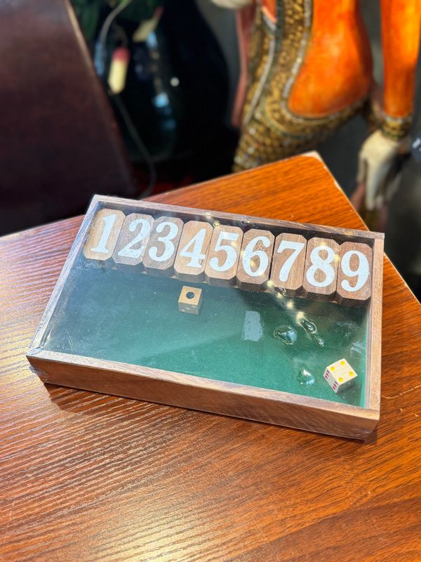Shut The Box - Wooden Game - Green