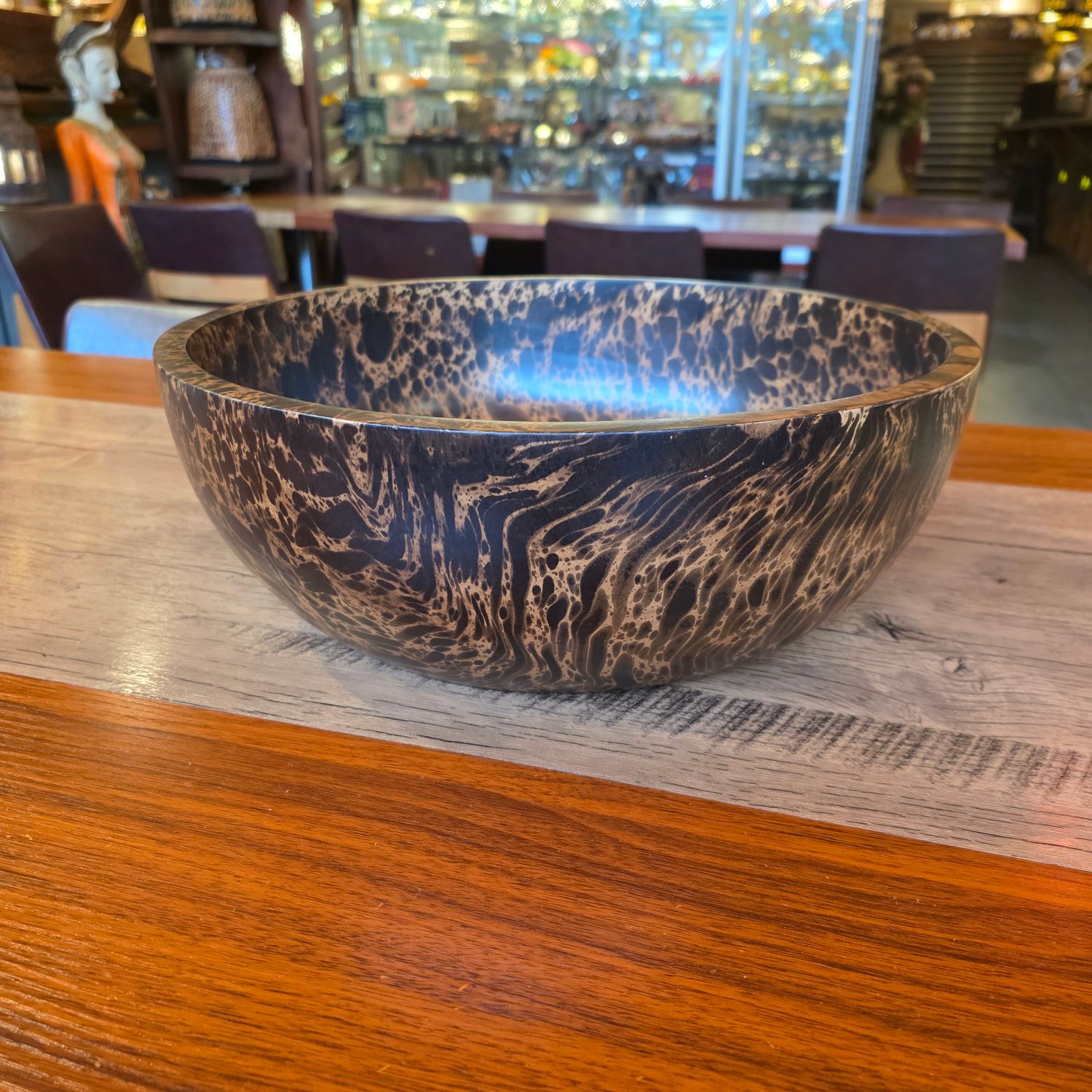 Handcrafted  Wooden Spa Bowl – 37.5cm