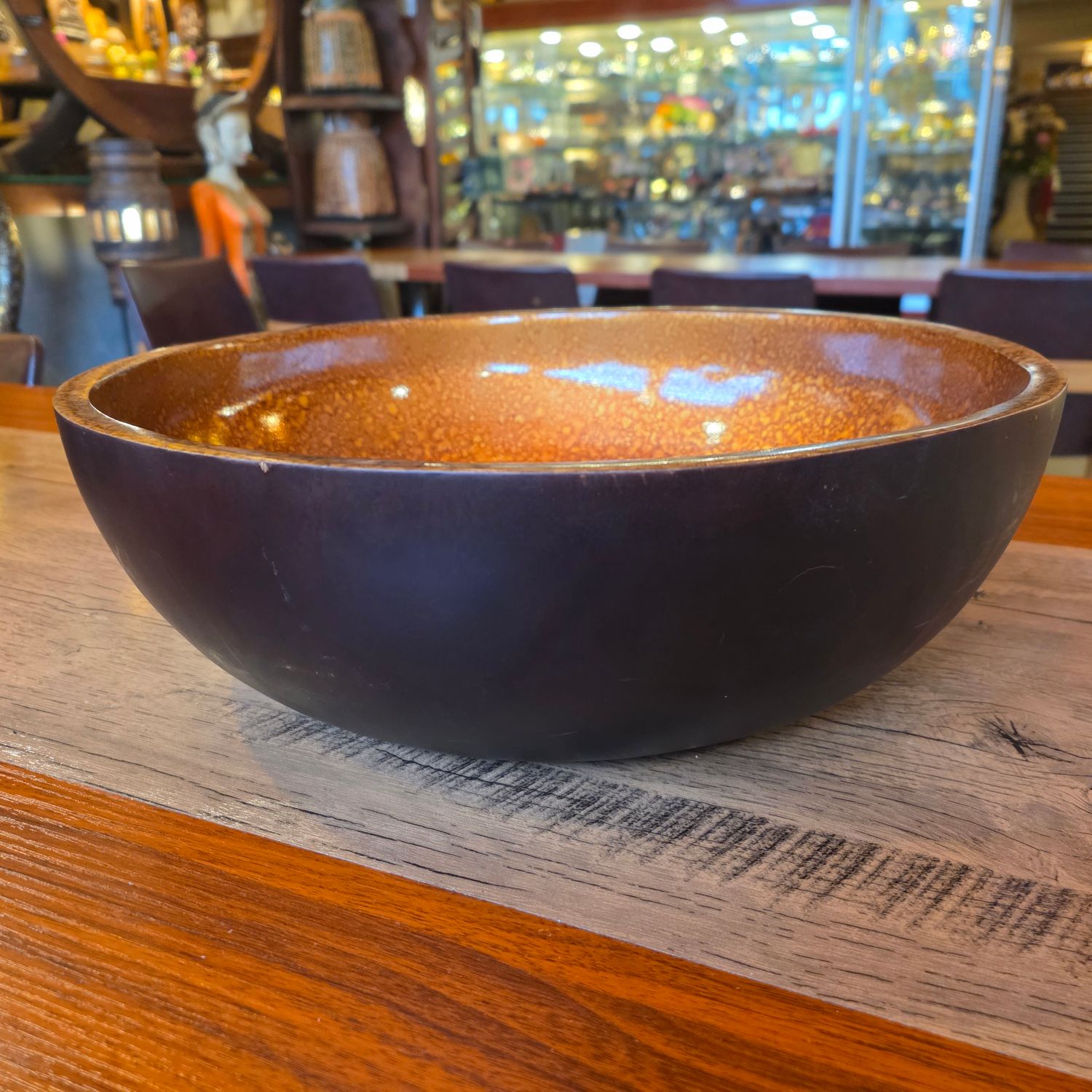 Handcrafted Wooden Spa Bowl – 41.5cm