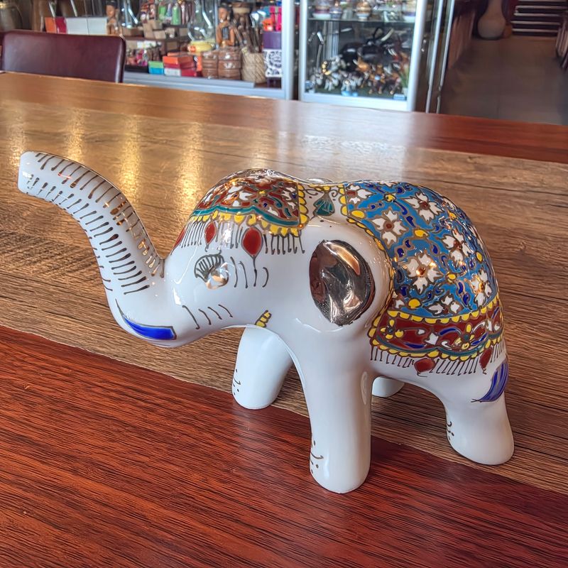Benjarong Elephant 10.5cm - A