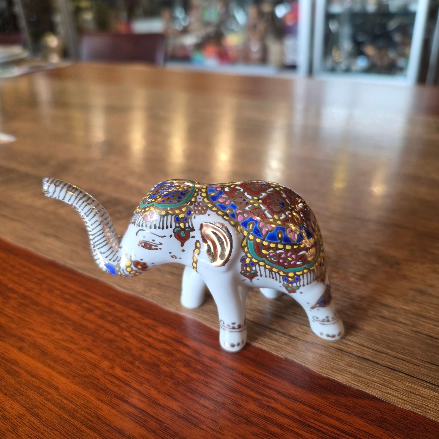 Benjarong Elephant 7.5cm - A