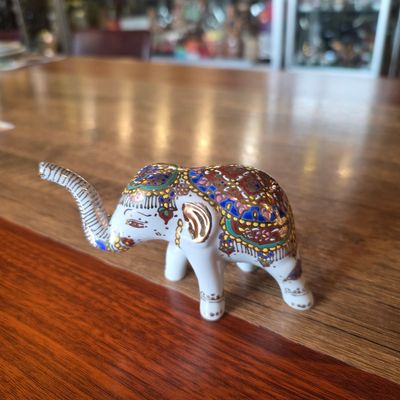 Benjarong Elephant 7.5cm - A