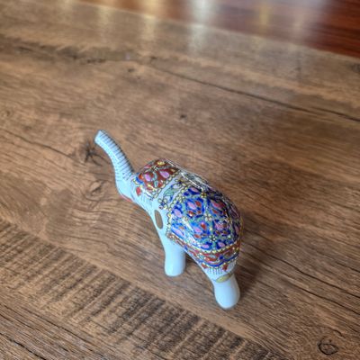 Benjarong Elephant 7.5cm - C