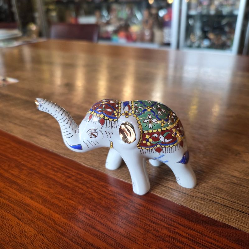 Benjarong Elephant 7.5cm - D