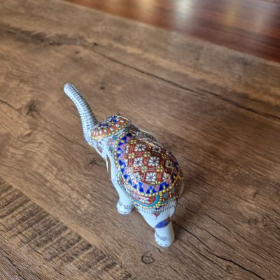 Benjarong Elephant 9cm - A