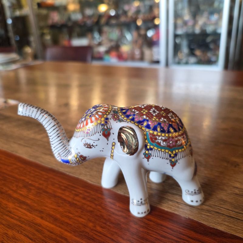 Benjarong Elephant 9cm - A