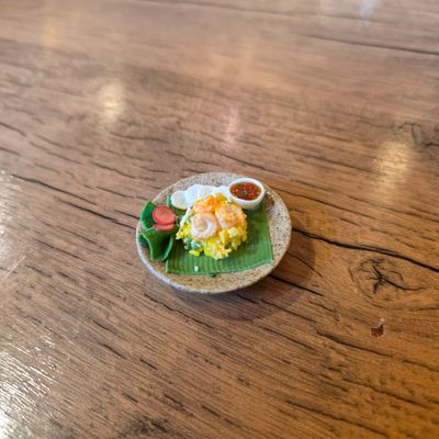 Miniature Feast Magnet - Fired Rice
