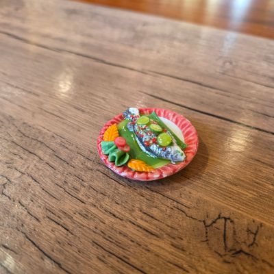 Miniature Feast Magnet - Steamed Fish