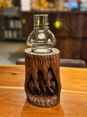 Wooden Elephant Family Tea Light Candle Holder (A)
