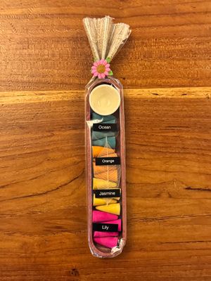 Ocean,Orange,Jasmine,Lily Incense Cones Gift Pack