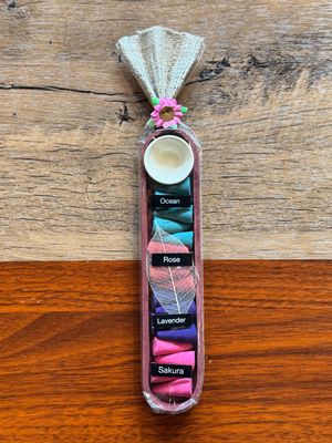 Ocean,Rose,Lavender,Sakura Incense Cones Gift Pack
