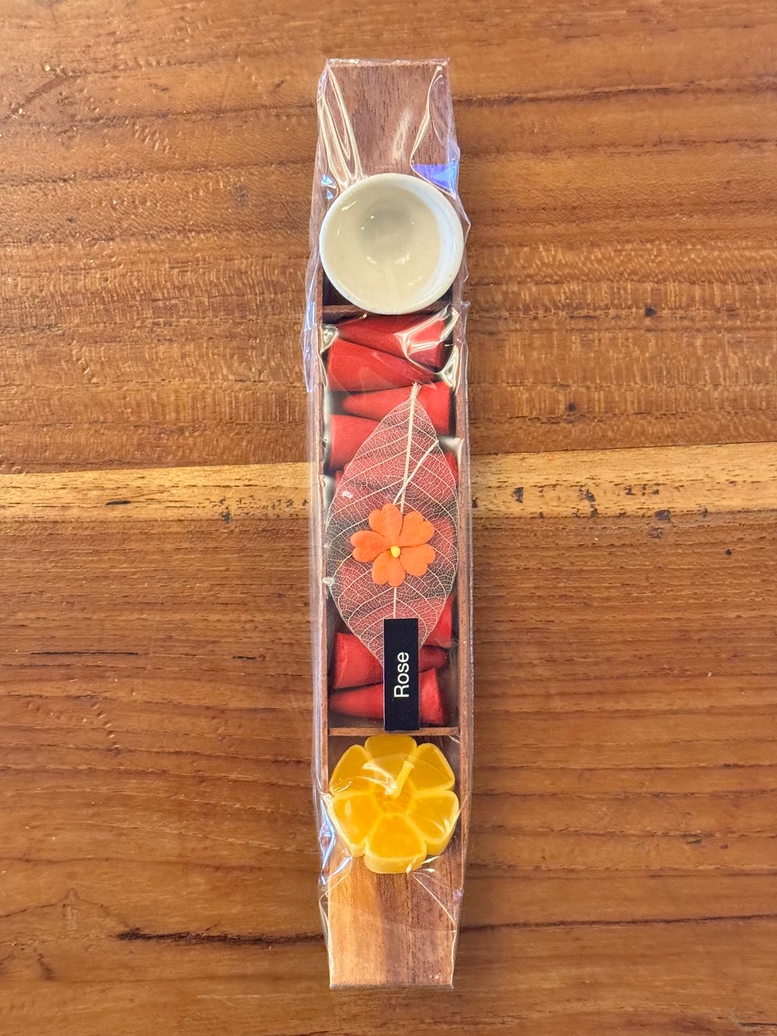 Rose Incense Cones Boat Gift Pack