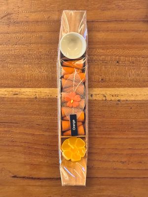 Orange Incense Cones Boat Gift Pack