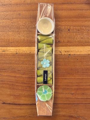 Lemon Incense Cones Boat Gift Pack