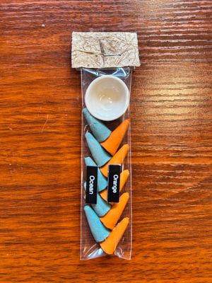 Orange, Ocean Incense Cones Pack