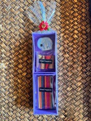 Mixed Fragrance Incense Cones/Sticks Gift Pack - Purple
