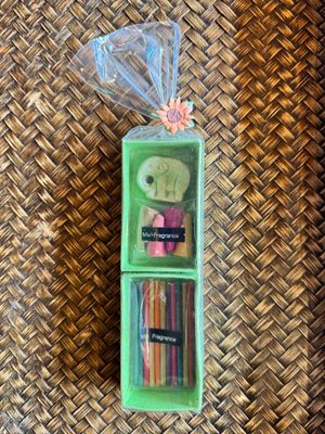 Mixed Fragrance Incense Cones/Sticks Gift Pack - Green