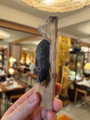Hand Carved Wooden Elephant Bum - Small