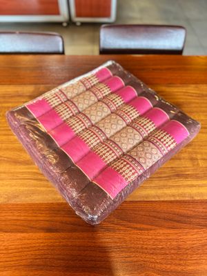 Handmade Thai Seat Cushion - Pink